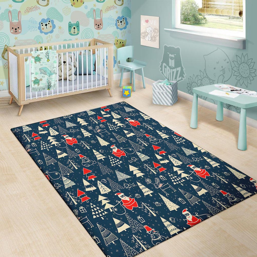 Tree Merry Christmas Print Pattern Floor Mat-grizzshop