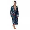 Tree Merry Christmas Print Pattern Men's Robe-grizzshop