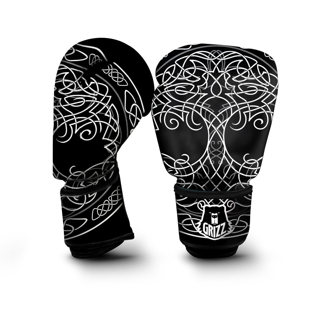 Tree Of Life Celtic Knot Print Boxing Gloves-grizzshop