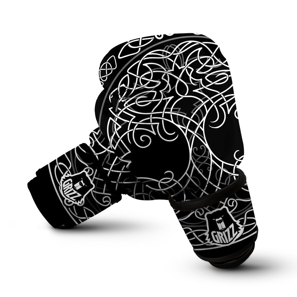 Tree Of Life Celtic Knot Print Boxing Gloves-grizzshop