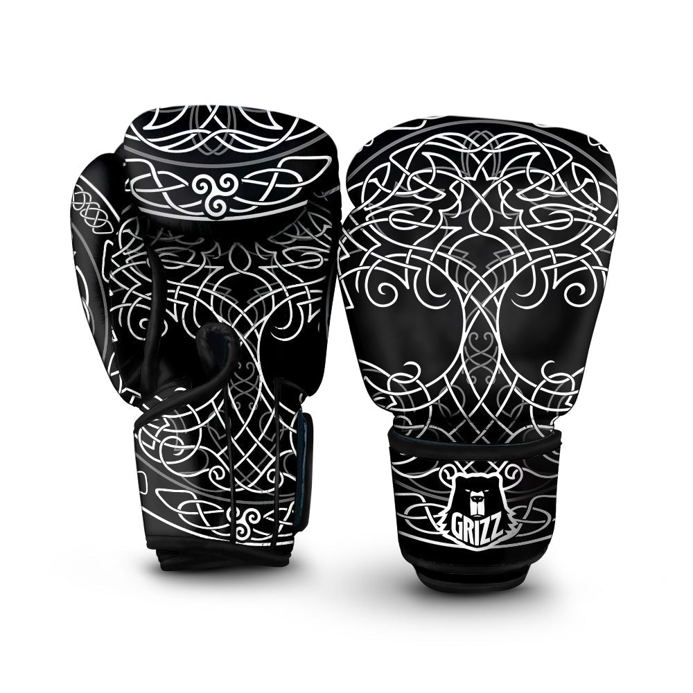 Tree Of Life Celtic Knot Print Boxing Gloves-grizzshop