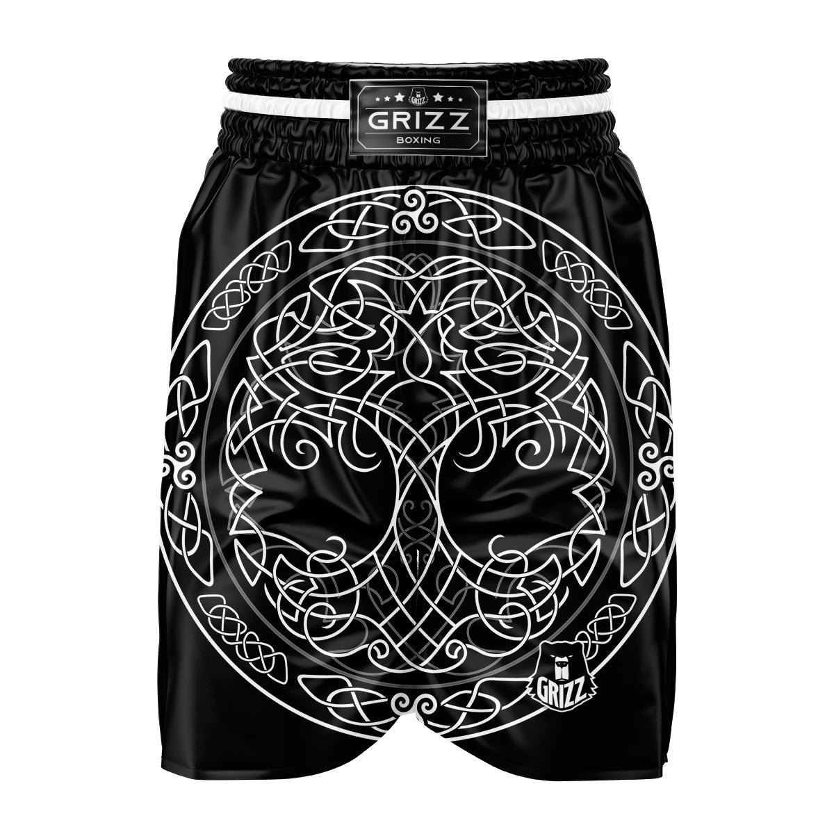 Tree Of Life Celtic Knot Print Boxing Shorts-grizzshop