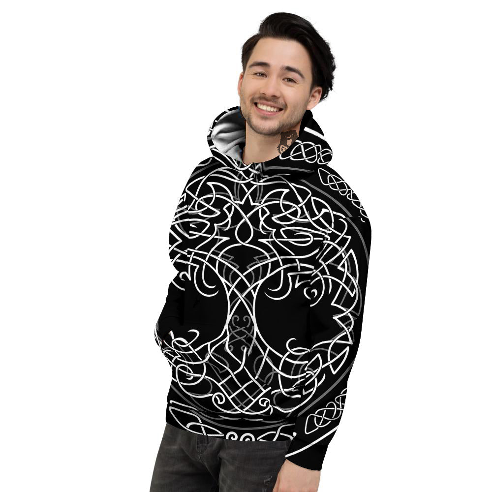 Tree Of Life Celtic Knot Print Men's Hoodie-grizzshop