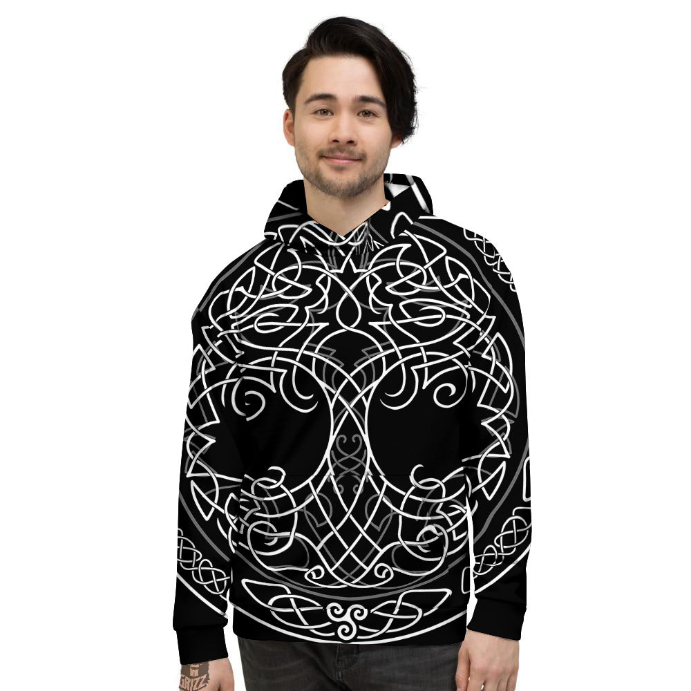 Tree Of Life Celtic Knot Print Men's Hoodie-grizzshop