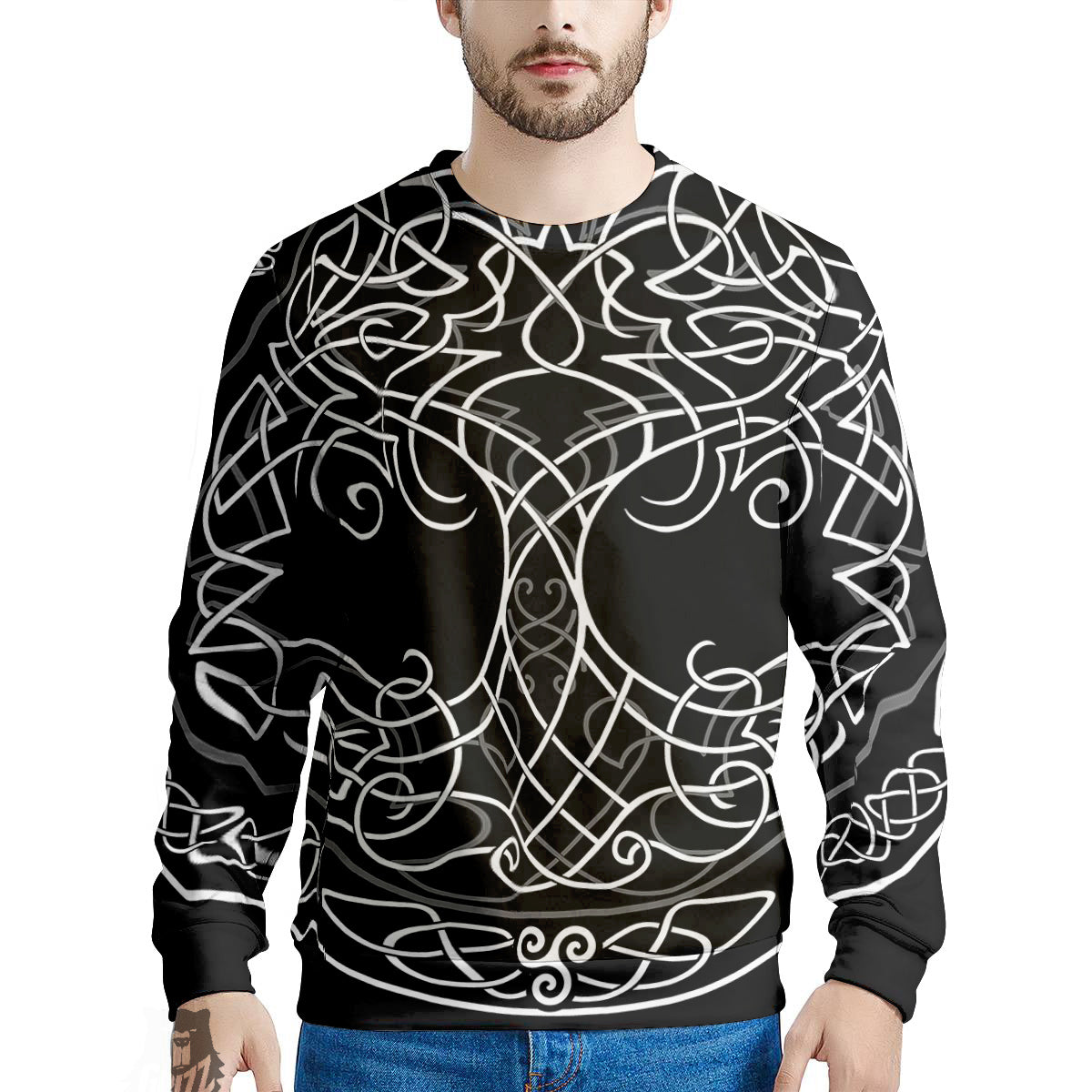 Tree Of Life Celtic Knot Print Men's Sweatshirt-grizzshop