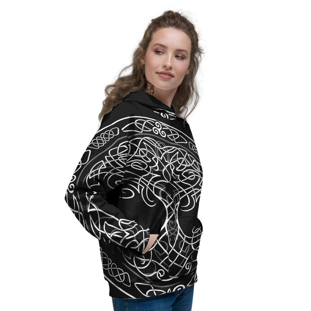 Tree Of Life Celtic Knot Print Women's Hoodie-grizzshop