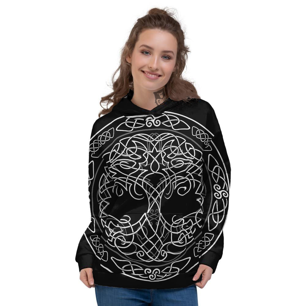 Tree Of Life Celtic Knot Print Women's Hoodie-grizzshop