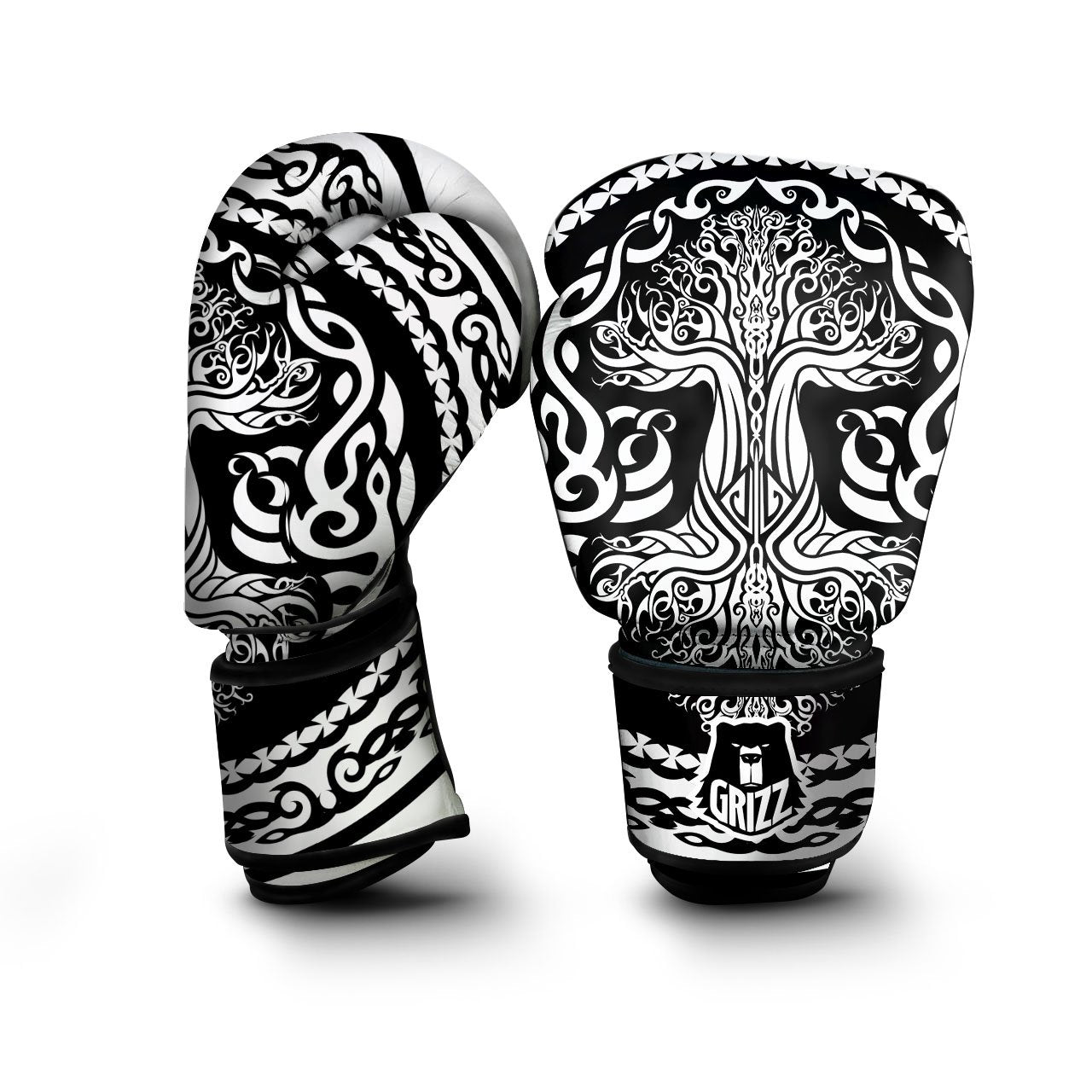 Tree Of Life Viking Print Boxing Gloves-grizzshop
