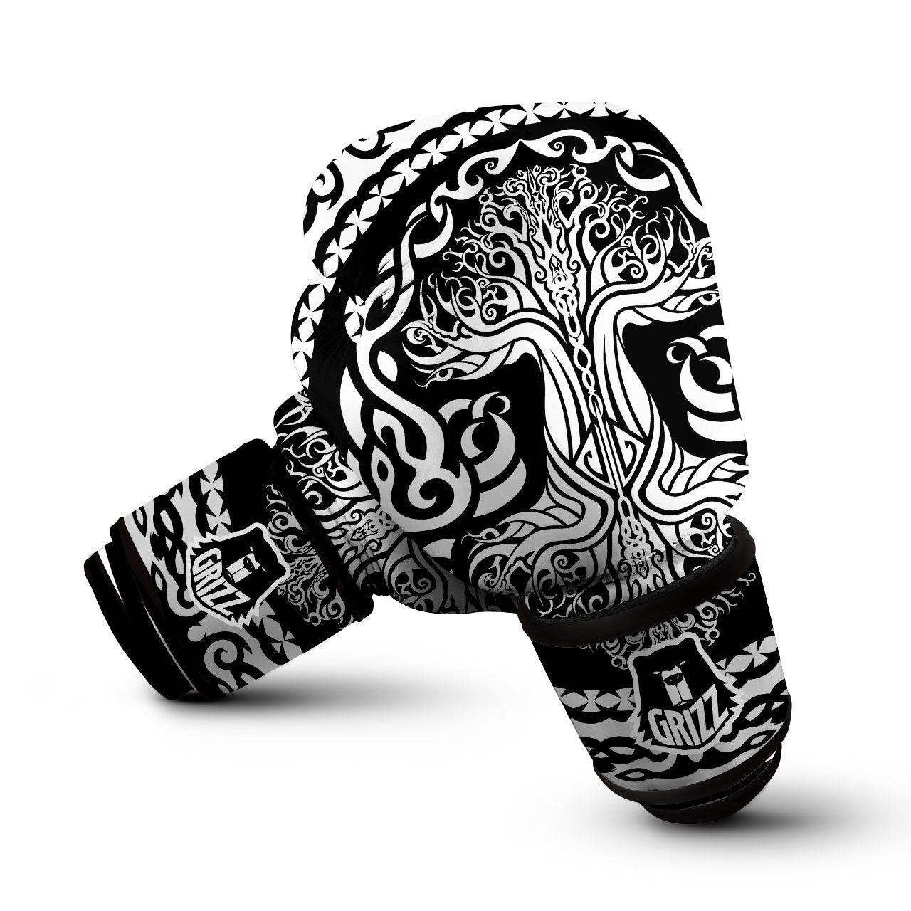 Tree Of Life Viking Print Boxing Gloves-grizzshop