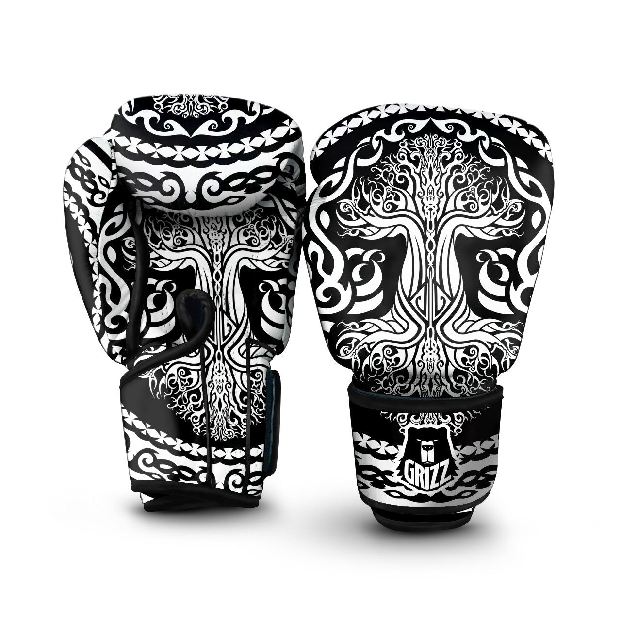 Tree Of Life Viking Print Boxing Gloves-grizzshop
