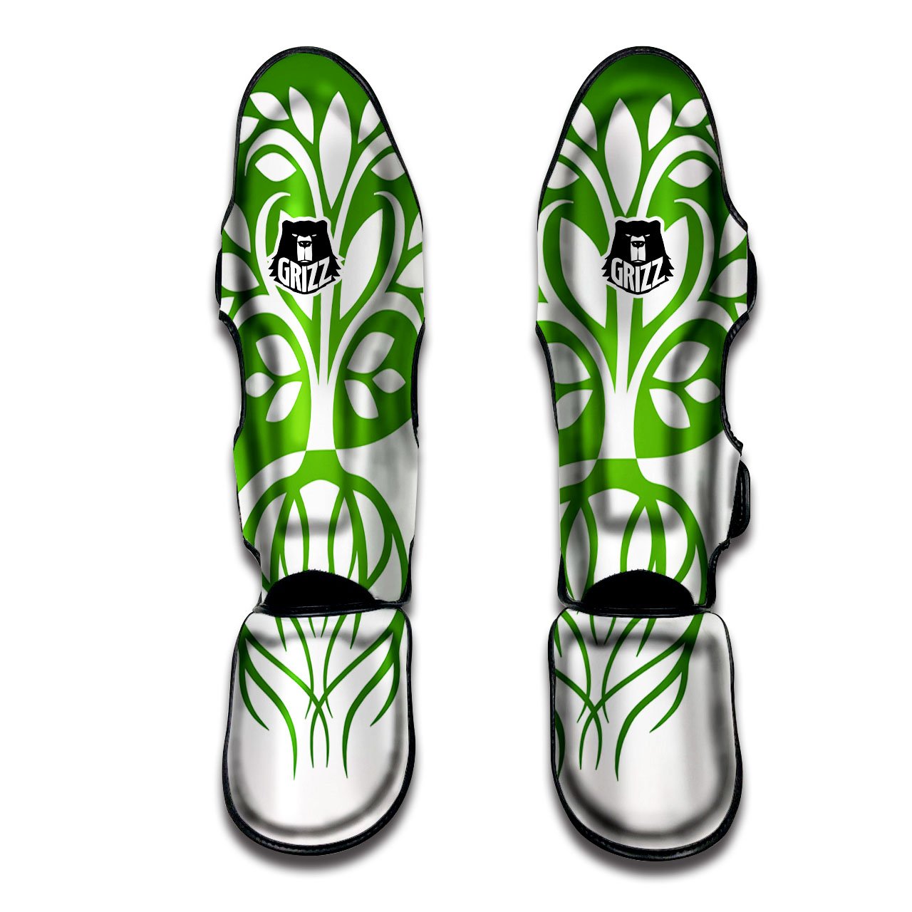 Tree Of Life Yin Yang Print Muay Thai Shin Guards-grizzshop