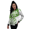 Tree Of Life Yin Yang Print Women's Bomber Jacket-grizzshop