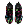 Tree Palm Trippy Print Pattern Black Sneaker-grizzshop