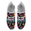 Tree Palm Trippy Print Pattern White Athletic Shoes-grizzshop