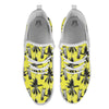 Tree Palm Yellow Print Pattern White Athletic Shoes-grizzshop