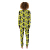 Tree Palm Yellow Print Pattern Women's Pajamas-grizzshop