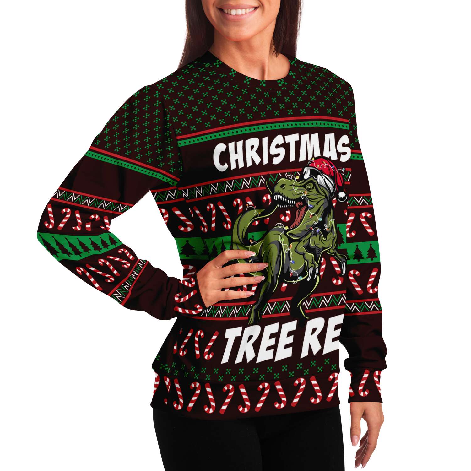 Tree Rex Ugly Christmas Sweater-grizzshop