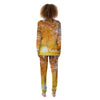 Tree Sunshine Autumn Print Women's Pajamas-grizzshop