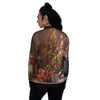 Tree Xmas Print Women's Bomber Jacket-grizzshop