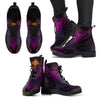 Tree of Life Women`s Leather Boots Purple-grizzshop