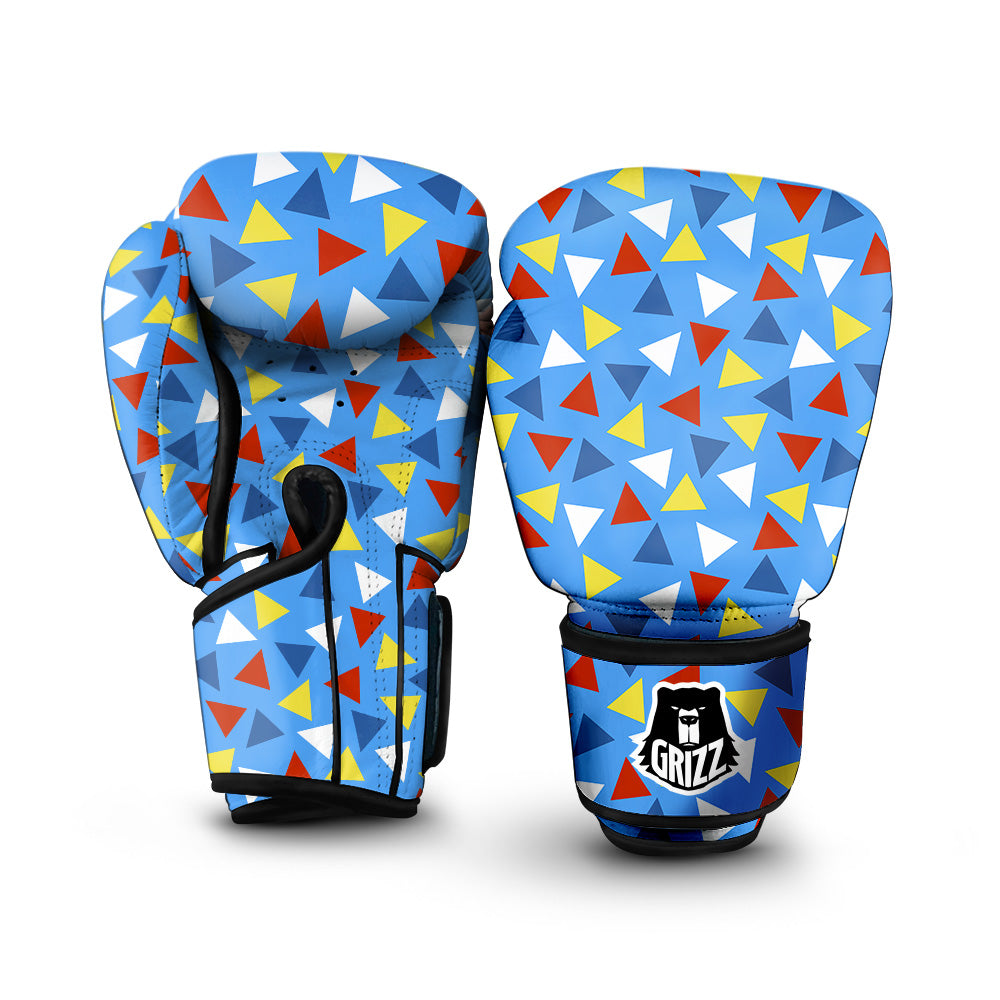 Triangle Autism Awareness Color Print Pattern Boxing Gloves-grizzshop