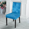 Triangle Blue Pattern Print Chair Cover-grizzshop