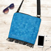 Triangle Blue Pattern Print Crossbody bags-grizzshop