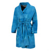 Triangle Blue Pattern Print Men Long Robe-grizzshop