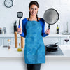 Triangle Blue Pattern Print Women's Apron-grizzshop