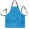 Triangle Blue Pattern Print Women's Apron-grizzshop