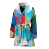 Triangle Colorful Pattern Print Women Long Robe-grizzshop