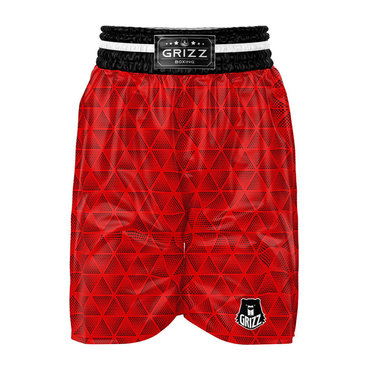 Triangle Dot Geometric Print Pattern Boxing Shorts-grizzshop
