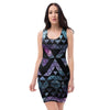 Triangle Galaxy Space Bodycon Dress-grizzshop