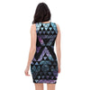 Triangle Galaxy Space Bodycon Dress-grizzshop