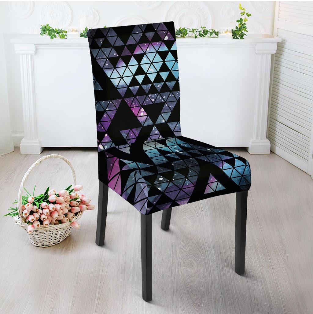 Triangle Galaxy Space Chair Cover-grizzshop