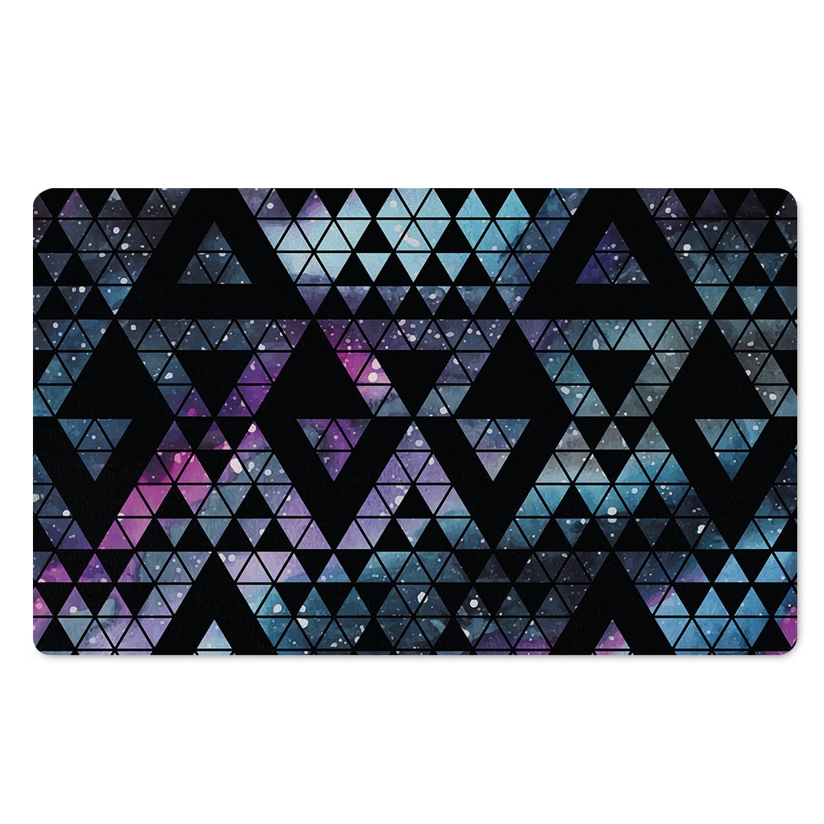 Triangle Galaxy Space Door Mat-grizzshop