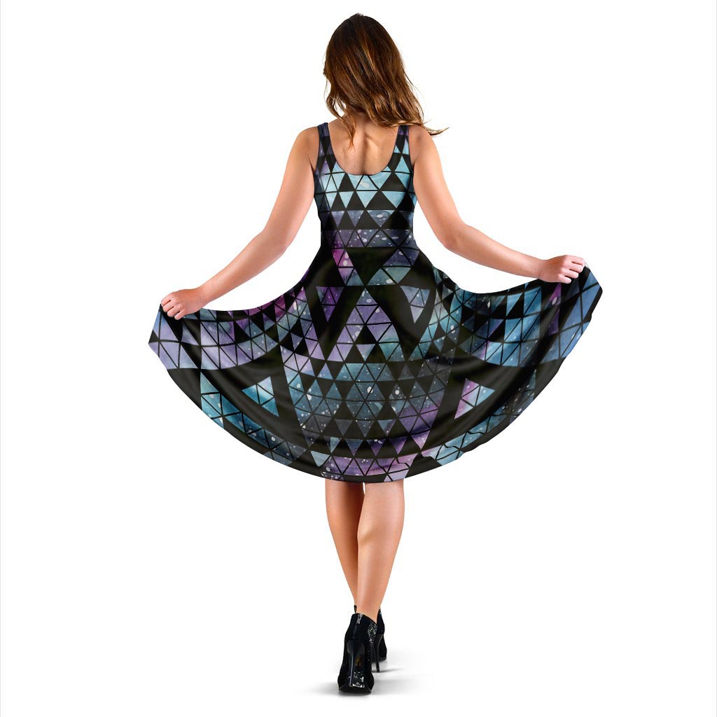 Triangle Galaxy Space Dress-grizzshop