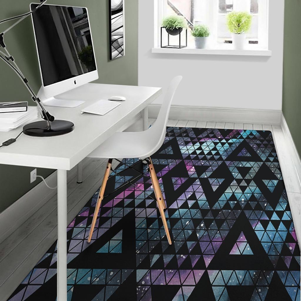 Triangle Galaxy Space Floor Mat-grizzshop
