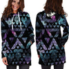 Triangle Galaxy Space Hoodie Dress-grizzshop