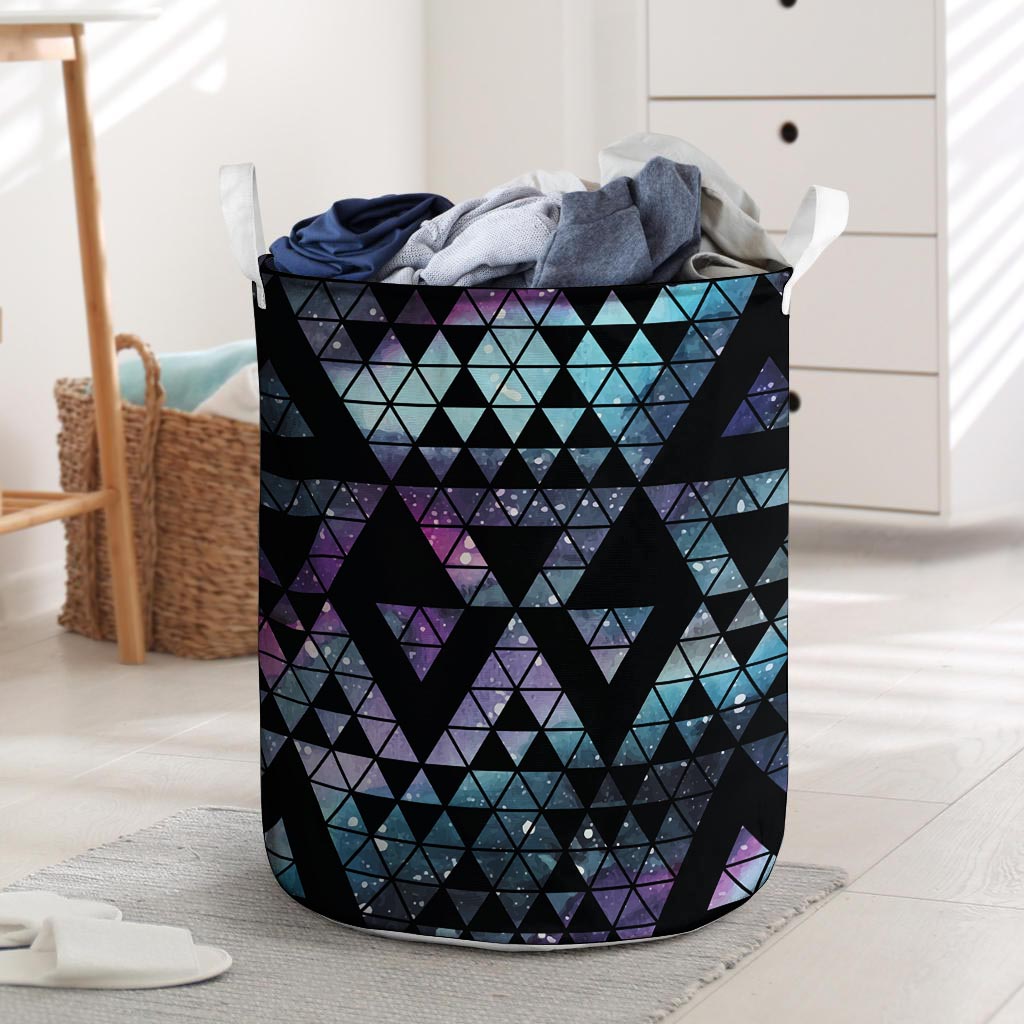 Triangle Galaxy Space Laundry Basket-grizzshop
