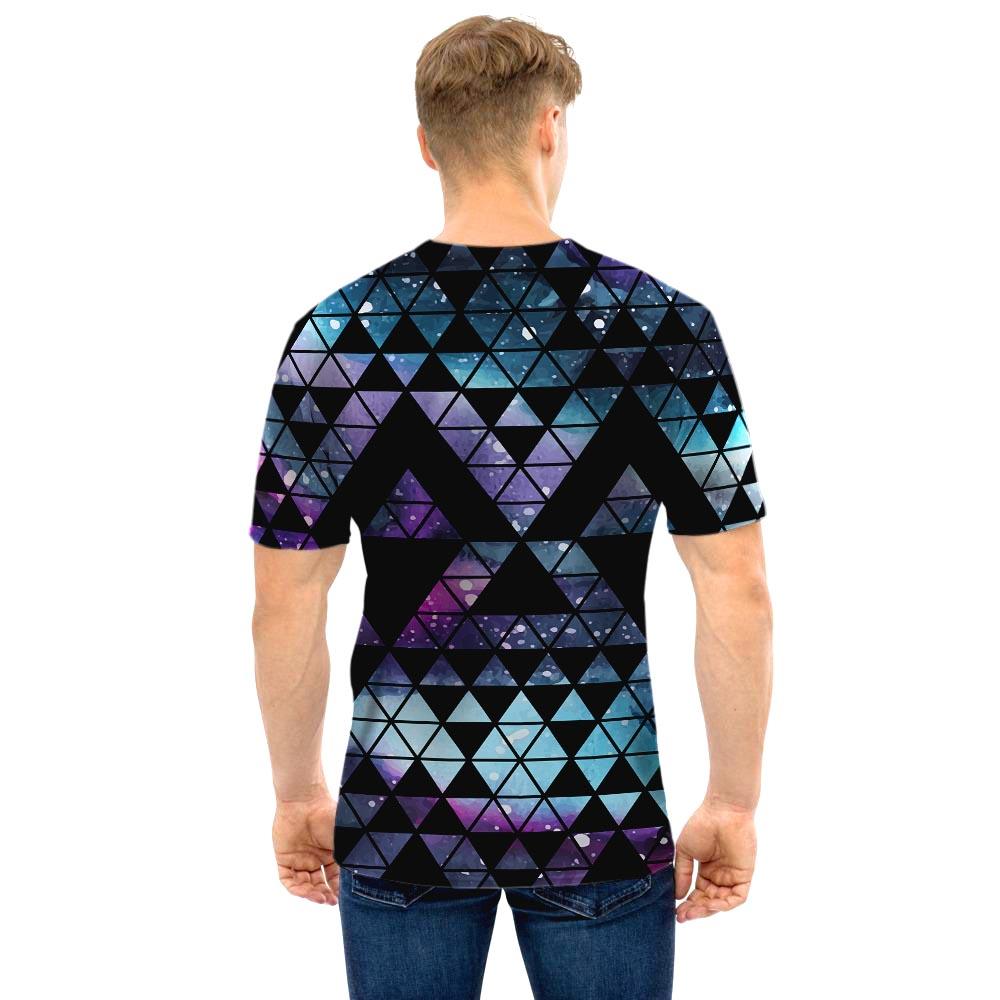 Triangle Galaxy Space Men T Shirt-grizzshop