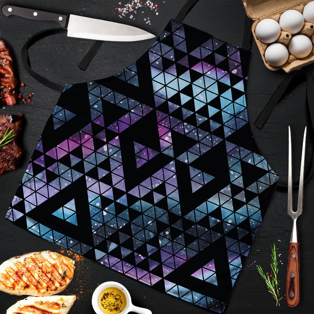 Triangle Galaxy Space Men's Apron-grizzshop