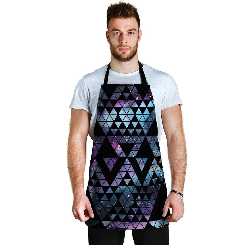 Triangle Galaxy Space Men's Apron-grizzshop