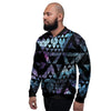 Triangle Galaxy Space Men's Bomber Jacket-grizzshop