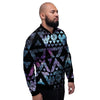 Triangle Galaxy Space Men's Bomber Jacket-grizzshop