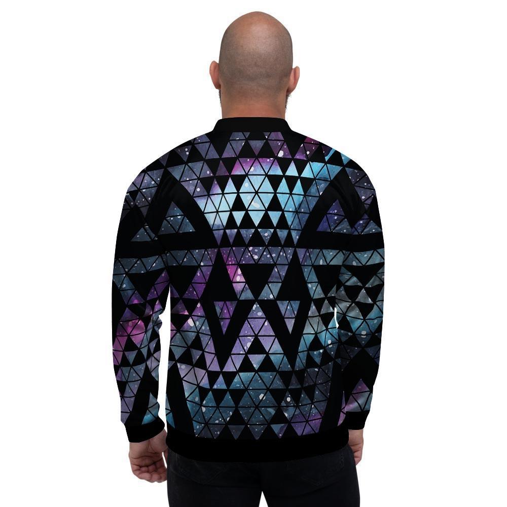 Triangle Galaxy Space Men's Bomber Jacket-grizzshop