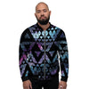 Triangle Galaxy Space Men's Bomber Jacket-grizzshop