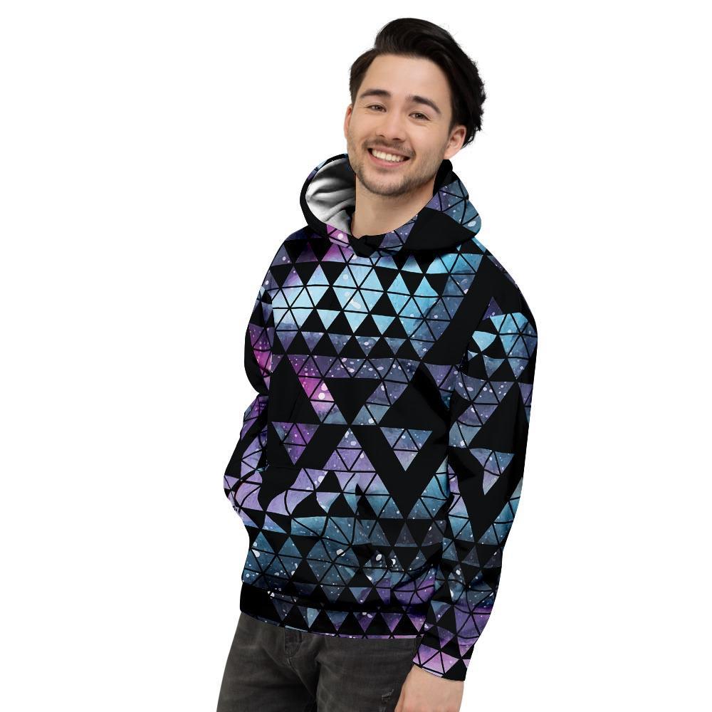 Triangle Galaxy Space Men's Hoodie-grizzshop