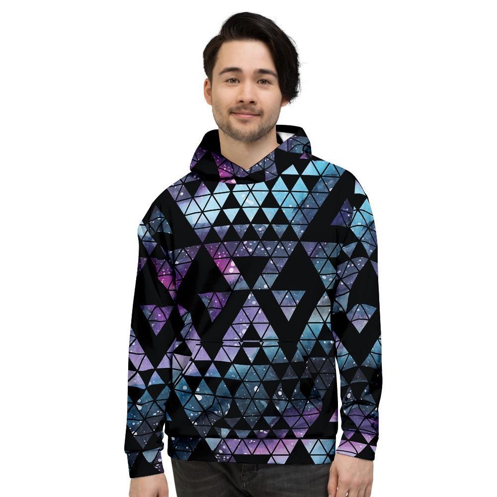 Triangle Galaxy Space Men's Hoodie-grizzshop