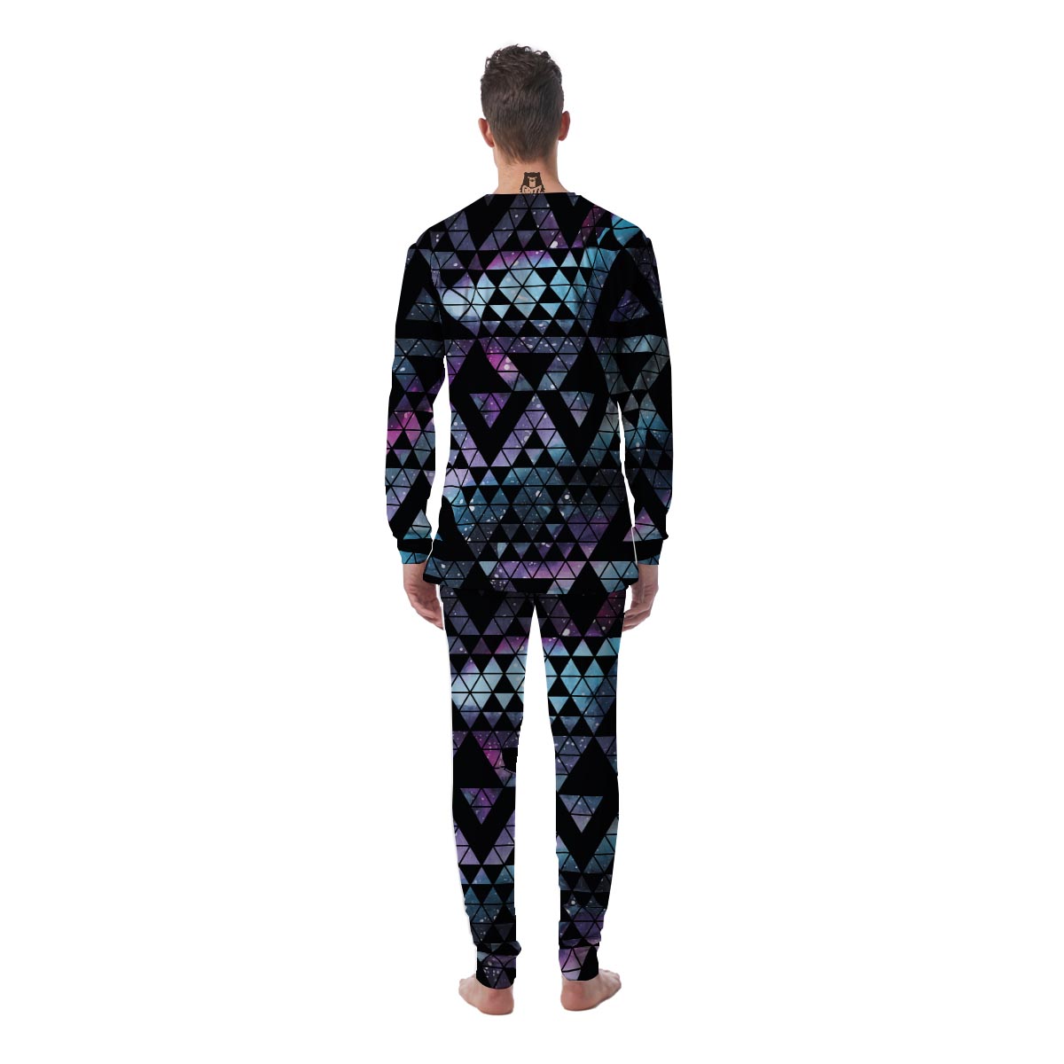 Triangle Galaxy Space Men's Pajamas-grizzshop